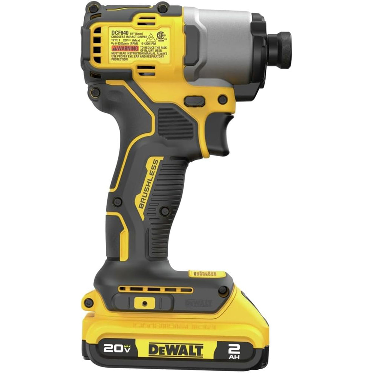Dewalt 20V Max Impact Cordless 0.25" Driver Kit with Battery & Charger (Renewed)