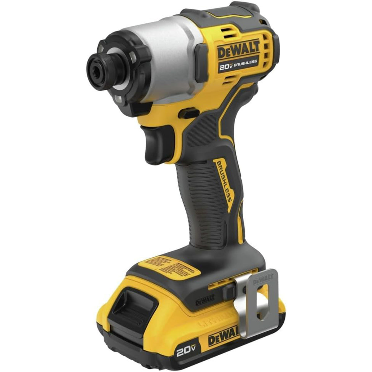 Dewalt 20V Max Impact Cordless 0.25" Driver Kit with Battery & Charger (Renewed)