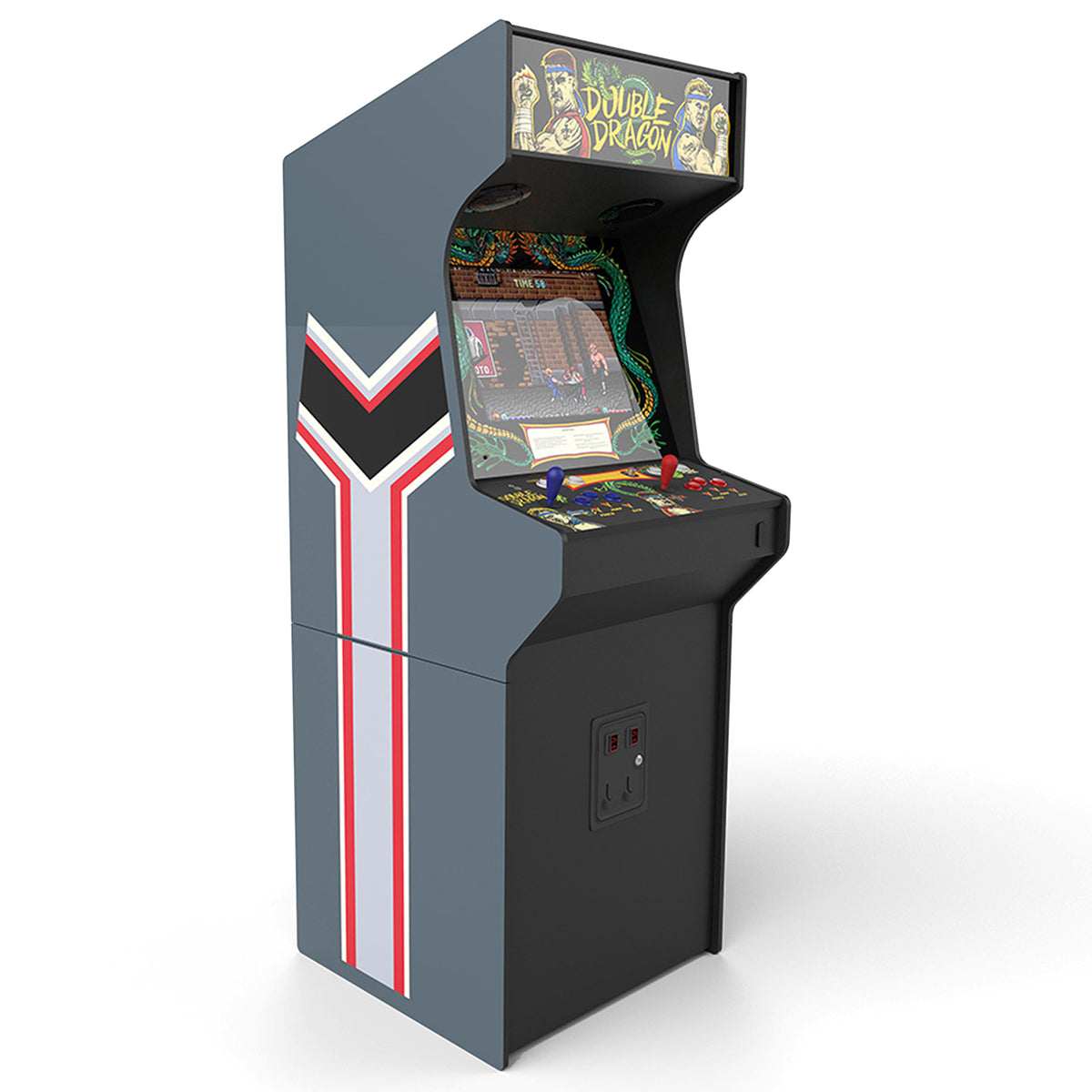 Iconic Arcade Double Dragon XT Arcade Machine with 14 Games, 19.5-Inch Screen