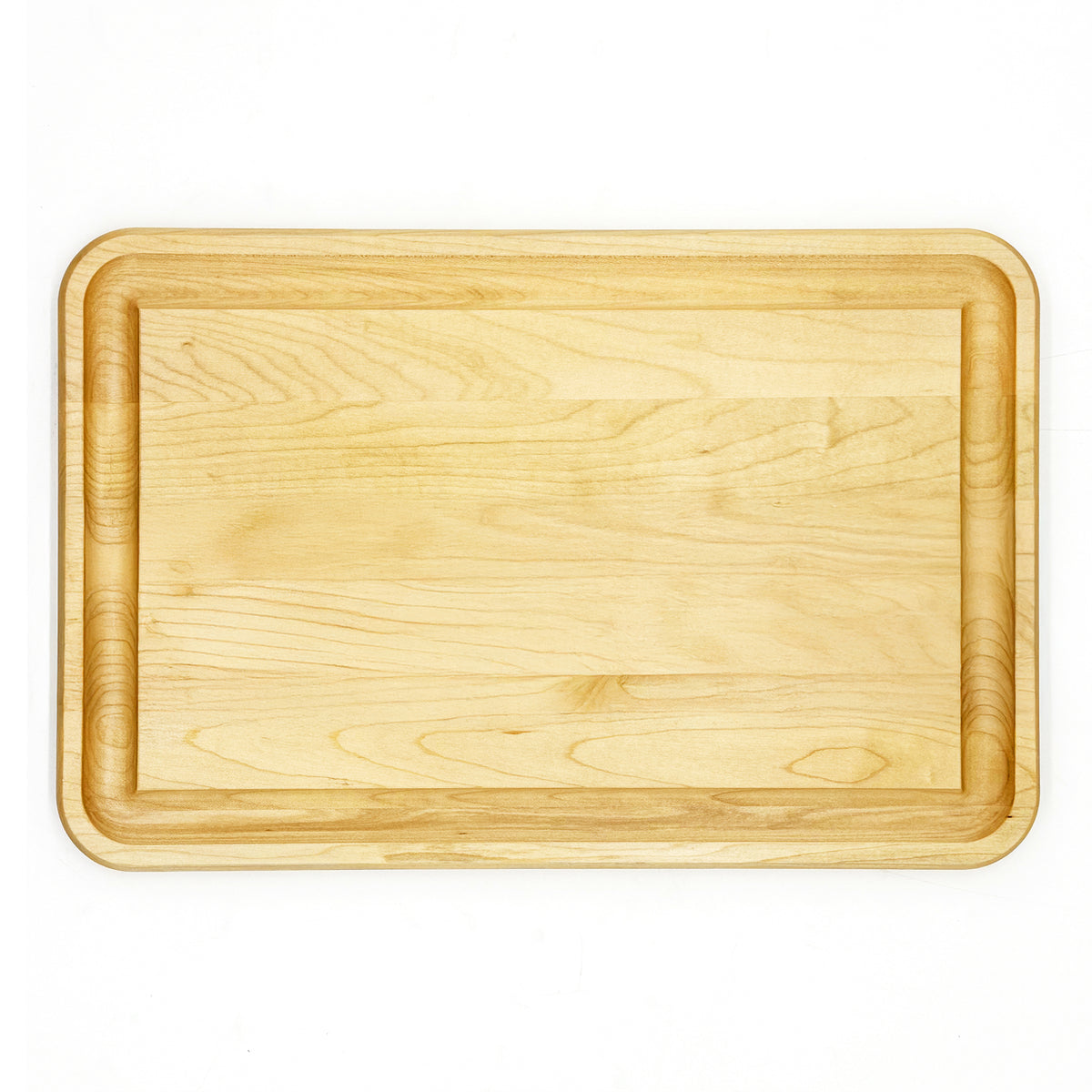 J.K. Adams Farmhouse Maple Wood Carving and Food Prep Board, 17" x 11" x 0.75"