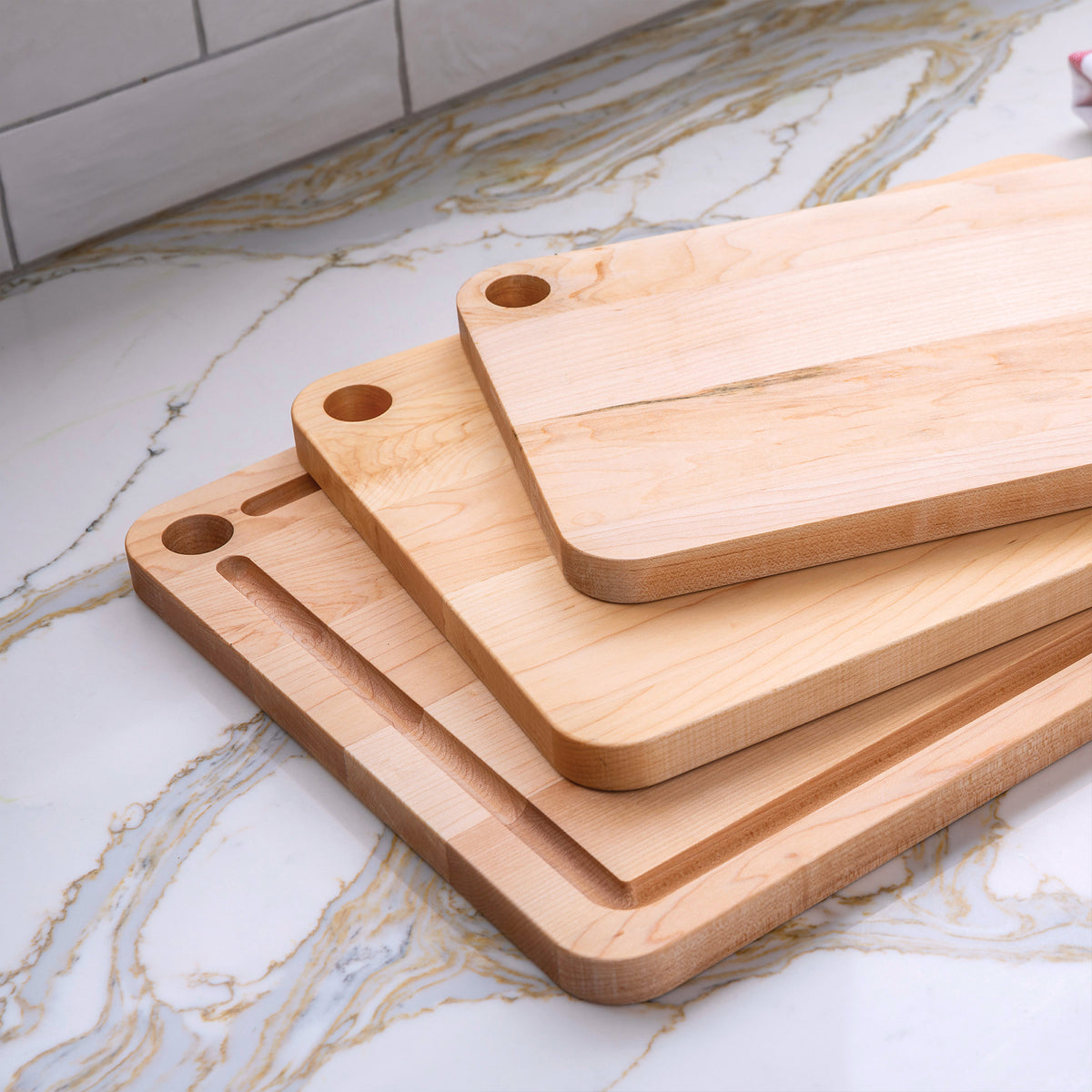 JK Adams Williston Maple Cutting Board with Juice Groove for Chopping, 14" x 10"
