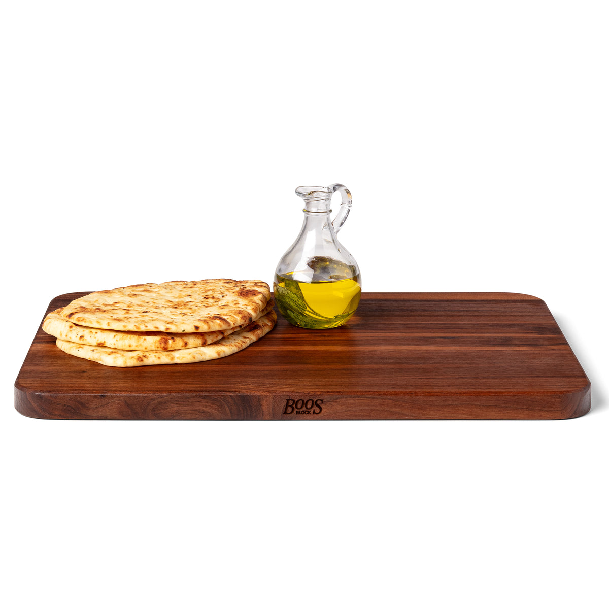 John Boos Walnut 4 Cooks Cutting Board for Kitchen Prep, 20" x 14" x 1" Thick