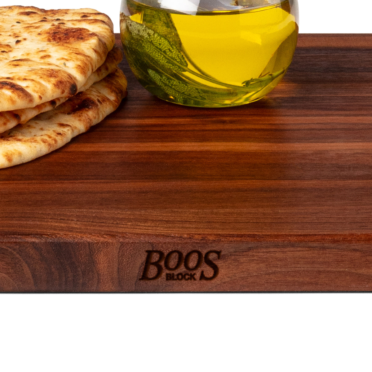 John Boos Walnut 4 Cooks Cutting Board for Kitchen Prep, 20" x 14" x 1" Thick
