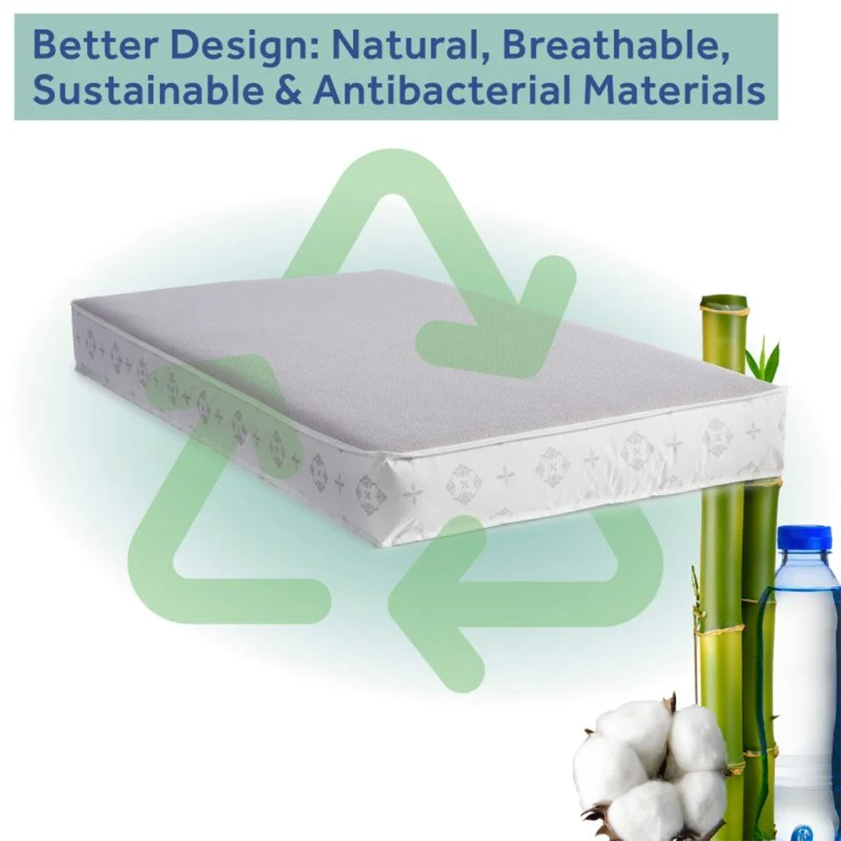 Sealy Baby 2-Stage Breathable, Waterproof Infant & Crib Bed Mattress, Airy Night