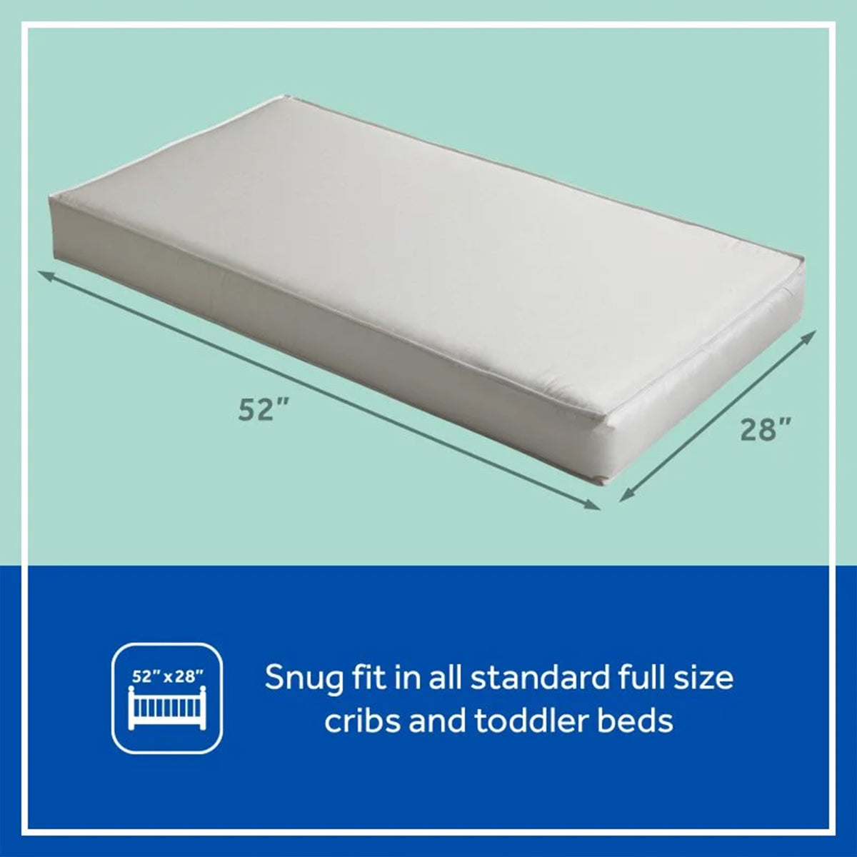 Sealy Baby 2-Stage Breathable, Waterproof Infant and Crib Bed Mattress, Orion