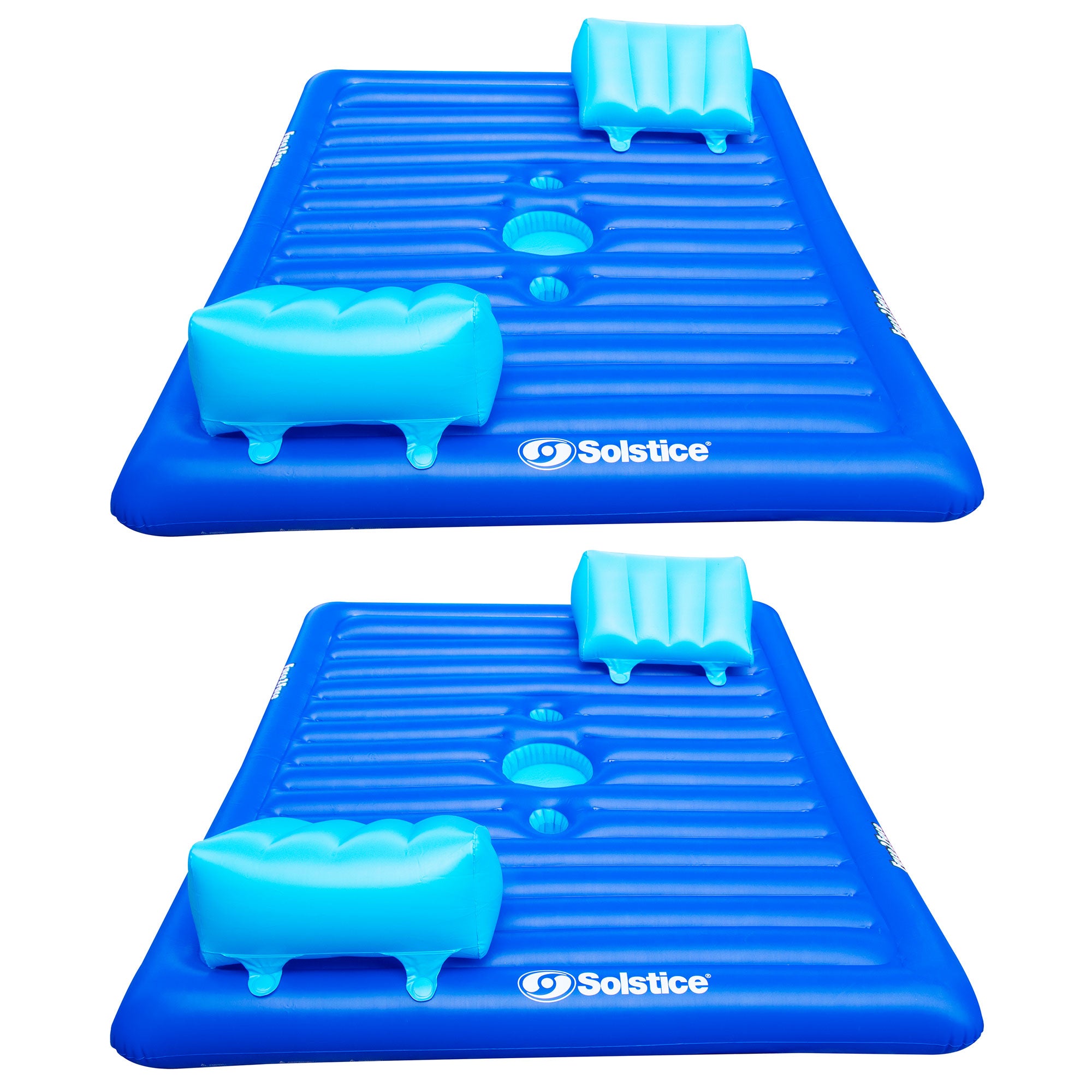 Swimline 16141SF Swimming Pool Inflatable Durable 2 Person Air Mattress (2 Pack) - VMInnovations