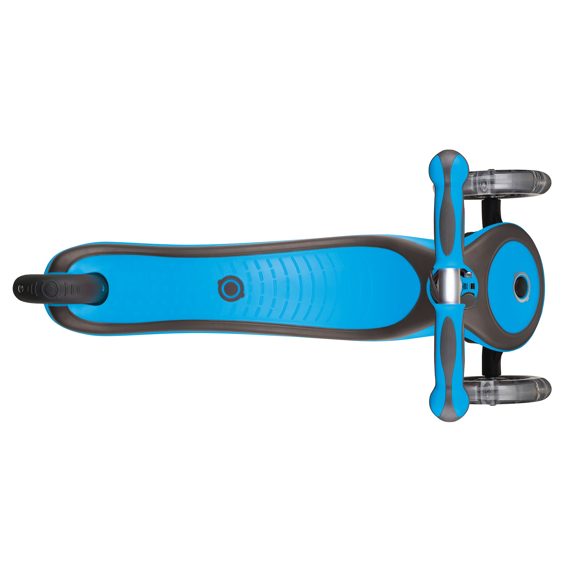 Globber V2 3-Wheel Kids Kick Scooter LED Light Up Wheels, Sky Blue (Open Box)