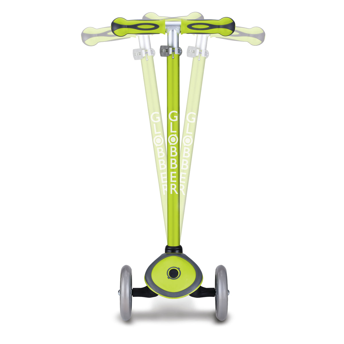 Globber V2 3-Wheel Kids Kick Scooter with LED Light Up Wheels, Lime (For Parts)