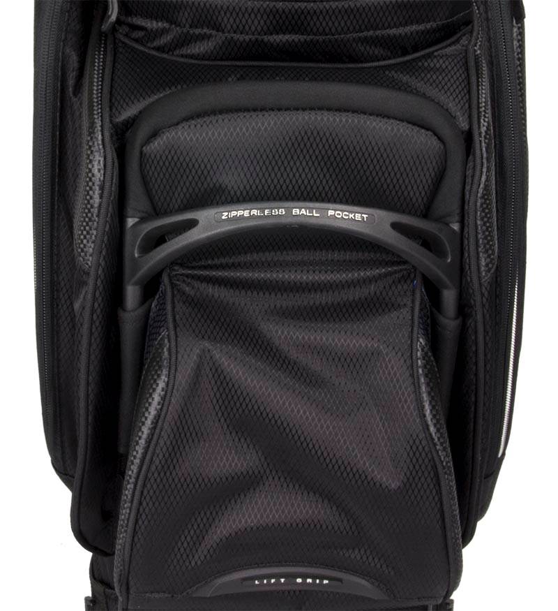 OGIO TAJ Golf Cart Bag w/ Torq Strap & 14 Way Diamond Top - Black - Open Box