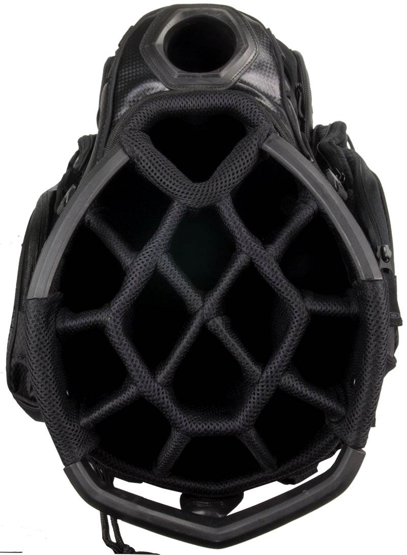 OGIO TAJ Golf Cart Bag w/ Torq Strap & 14 Way Diamond Top - Black - Open Box