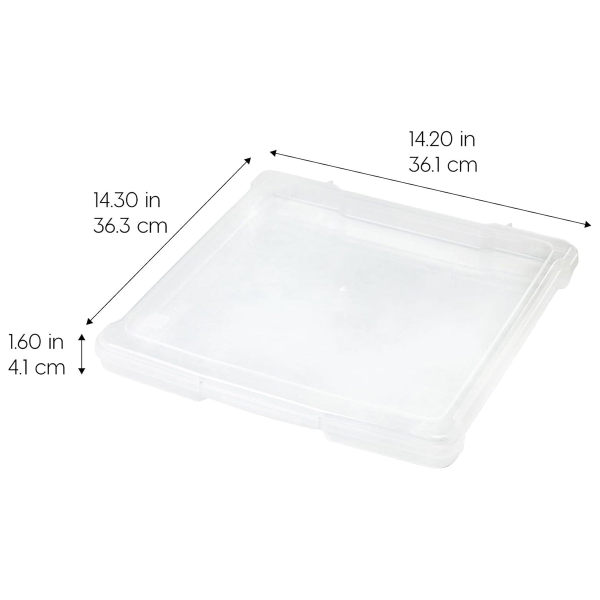 IRIS USA Thin Scrapbook Case Organizers, Fits 12"x12" Paper, 10-Pack, Clear