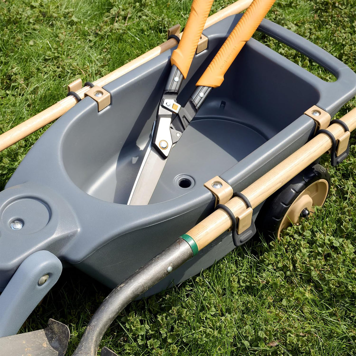 Step2 EverTough Garden Hopper Rolling Cart with Built In Handle and Storage