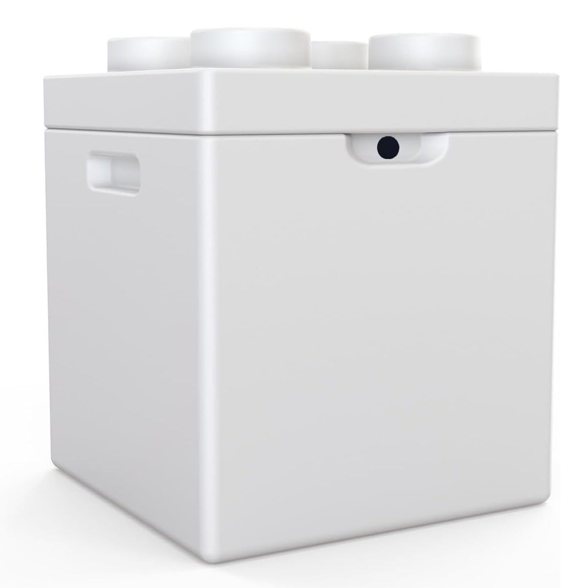 Step2 Contemporary Builders Toy Box with Lid, Storage Chest for Playroom, White
