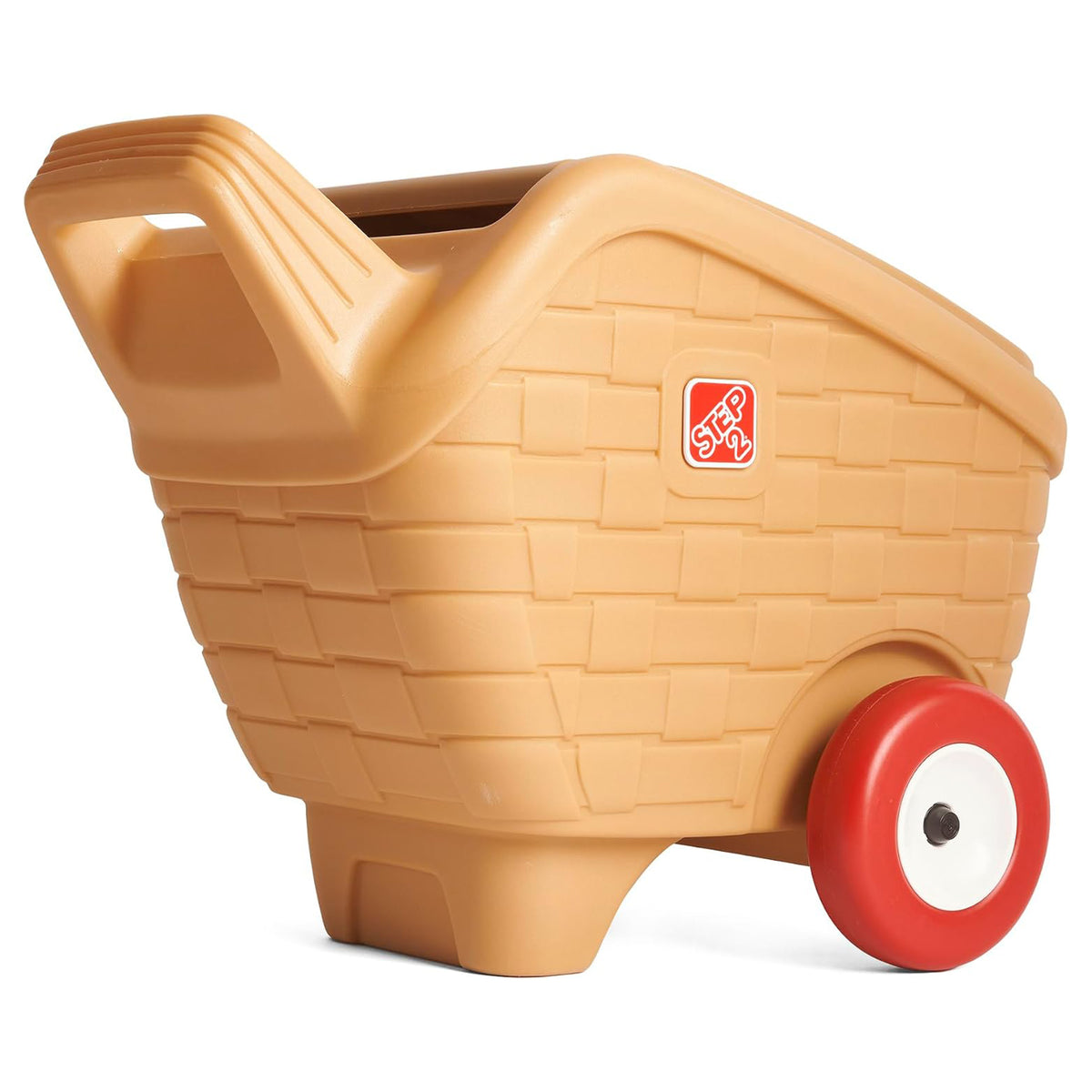 Step2 My First Picnic Rolling Basket, 30 Pc Pretend Play Accessory Set, Brown