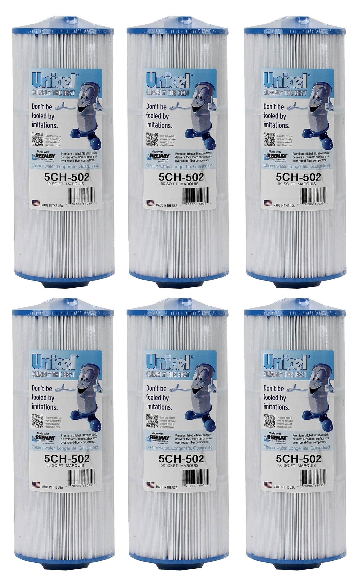 6) Unicel 5CH-502 Marquis Spa Filter Replacement 20041 20042 Cartridges C-5303