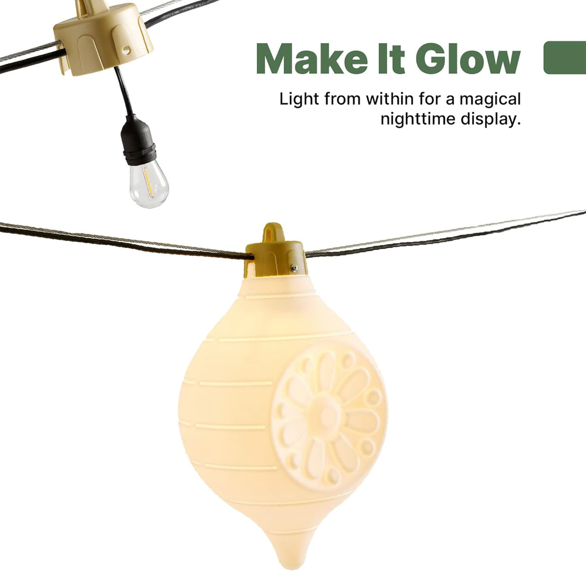 Step2 Large Indoor Outdoor Paintable Christmas Ornaments Holiday Decor, 3 Pack