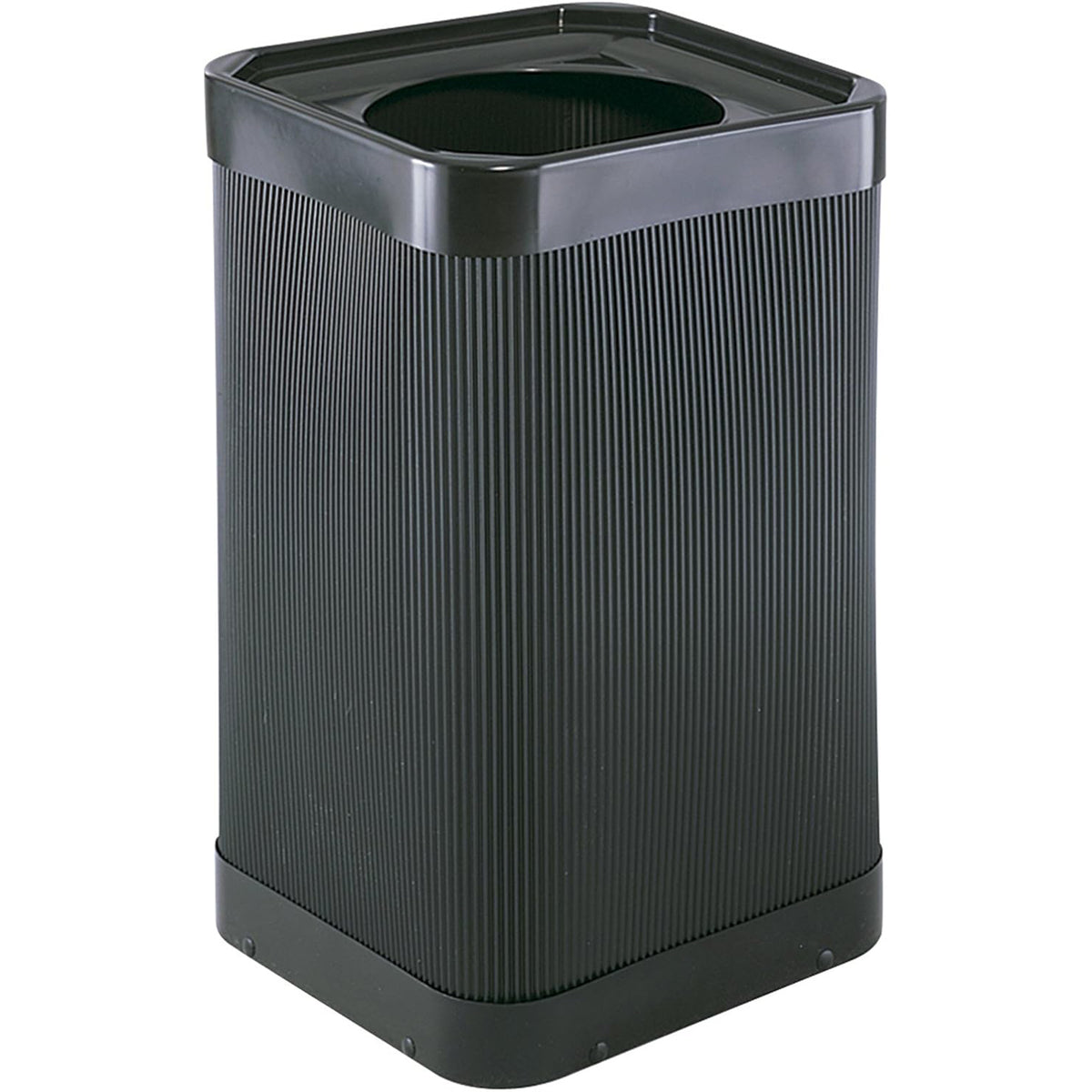 Safco At-Your-Disposal 38 Gallon Trash Can for Offices and Break Rooms, Black