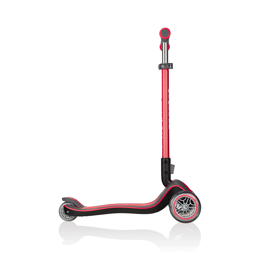 Globber Elite Deluxe 3-Wheel Kids Kick Scooter for Boys and Girls, Red (Used)