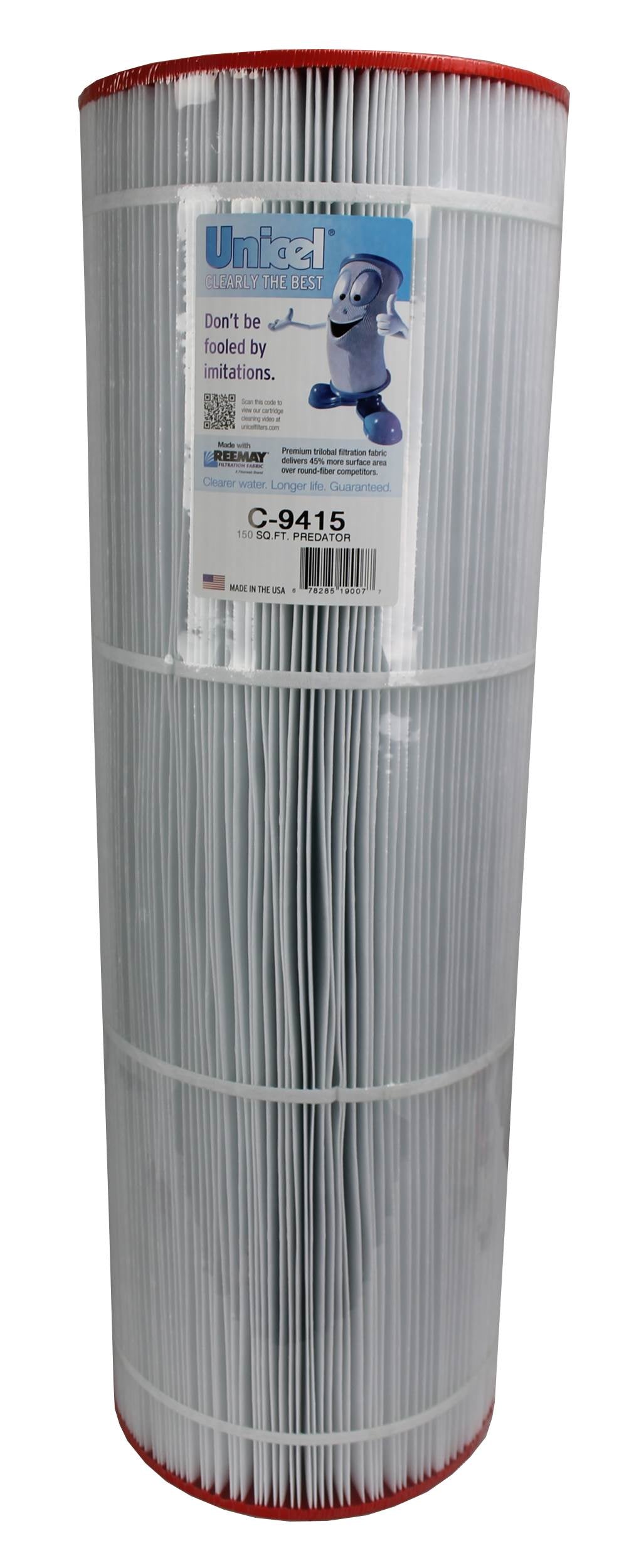Unicel C-9415 Replacement 150 Sq Ft Pool Filter Cartridge, 175 Pleats, 4 Pack