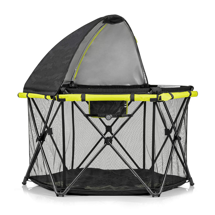 Evenflo Play Away Portable Indoor and Outdoor Lightweight Playard Deluxe, Black - VMInnovations