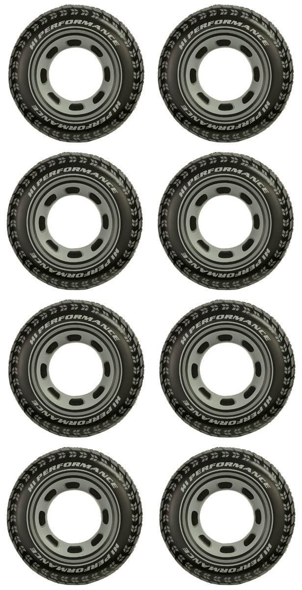 Intex Inflatable 36" Giant Tire Tubes For Swimming Pool/Lake/Ocean (8 Pack)