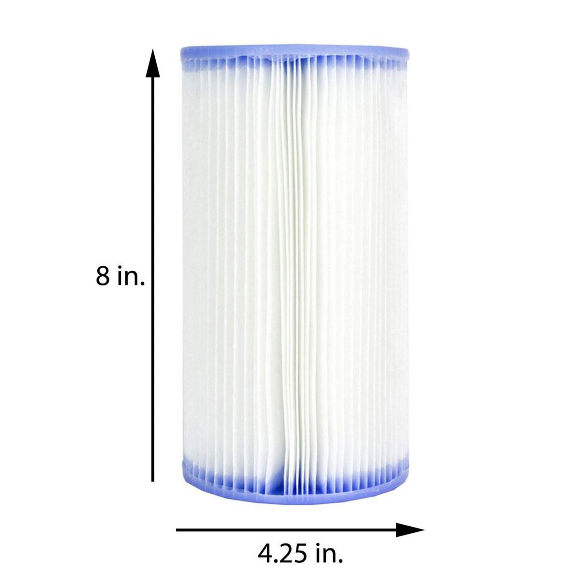 Intex 18' x 48" Inflatable Above Ground Pool Set with Filter Cartridges (6 Pack) - VMInnovations