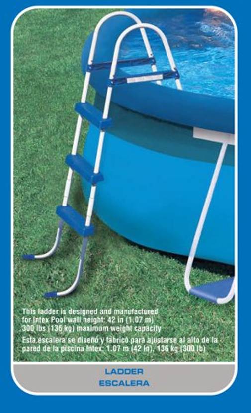 Intex 18ft x 10ft x 42in Oval Frame Above Ground Pool Set & 6 Filter Cartridges