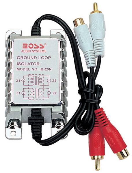 2) New Boss B25N RCA Ground Loop Isolators Noise Audio Filters Stereo Amp B25