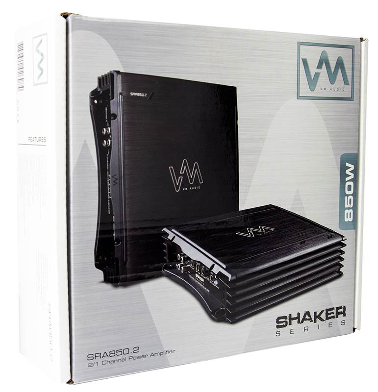 VM Audio SRA850.2 850W 2/1 Channel Car Amp + 8 Gauge Wiring Kit + 2 Farad Cap