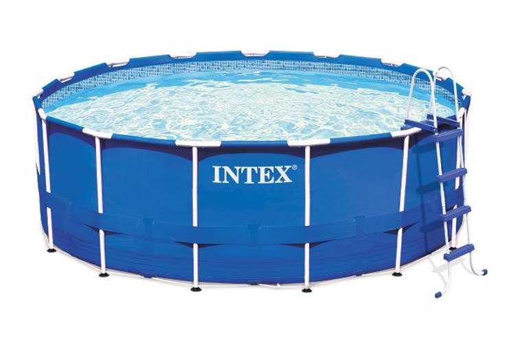 INTEX 15' x 42" Metal Frame Swimming Pool Set w/ 1000 GPH Filter Pump (Open Box)
