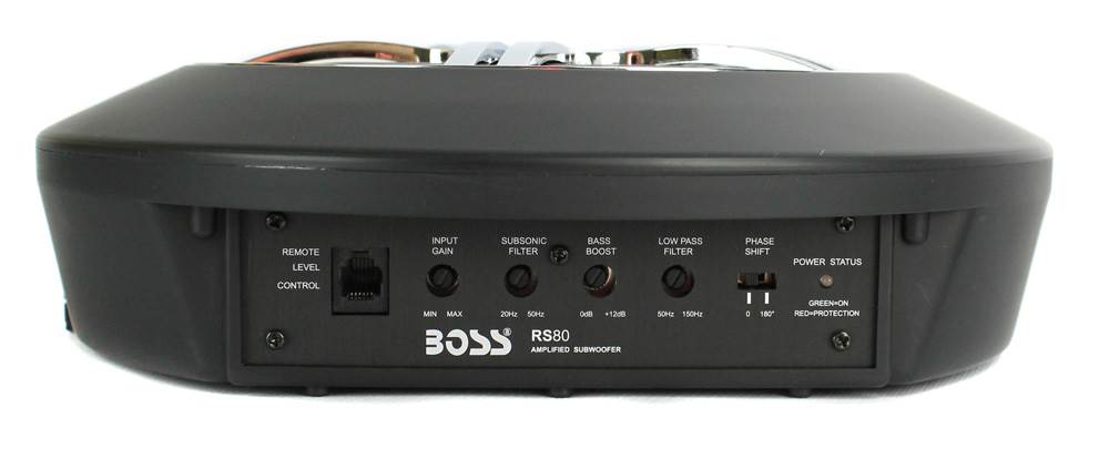 New Boss RS80 8" 800W Car Low Profile Amplified Under Seat Subwoofer Sub+Remote