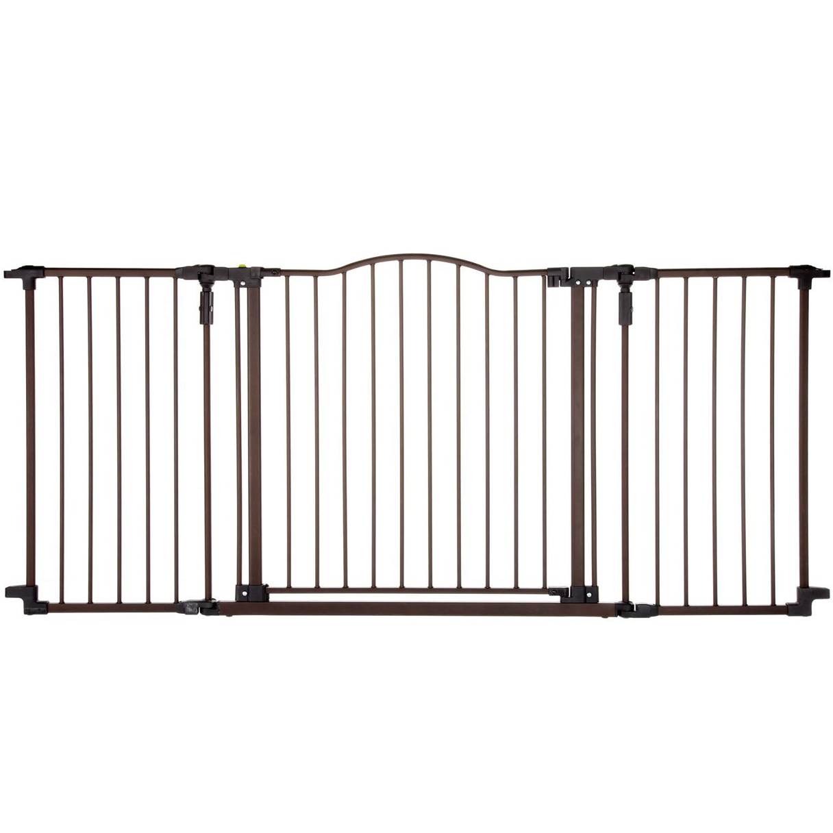 North States Deluxe Decor 38-71" Wide Baby & Pet Metal Gate, Matte Bronze (Used)
