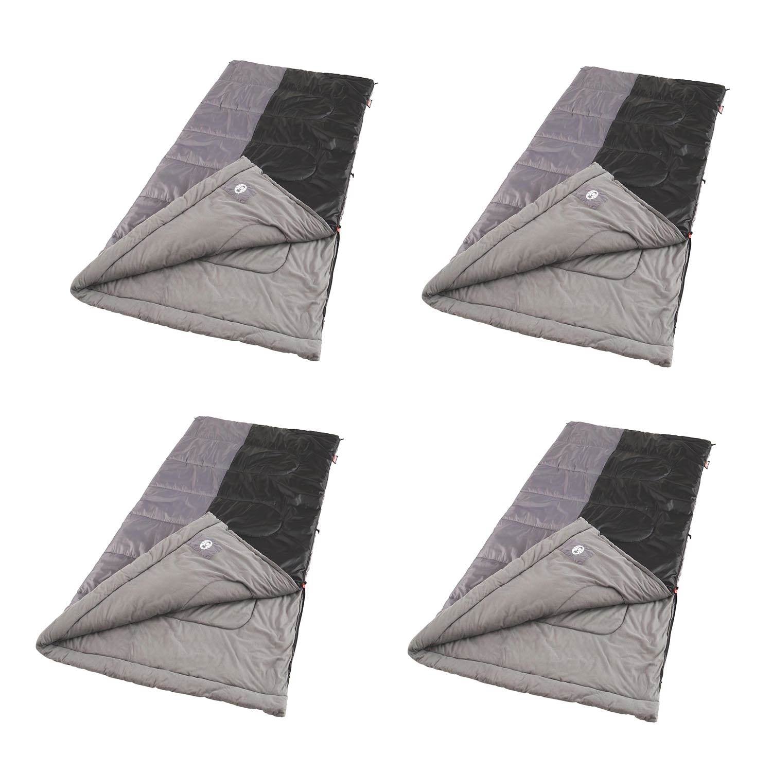 Coleman Biscayne Warm Weather Big and Tall Thermolock Sleeping Bag (4 Pack)