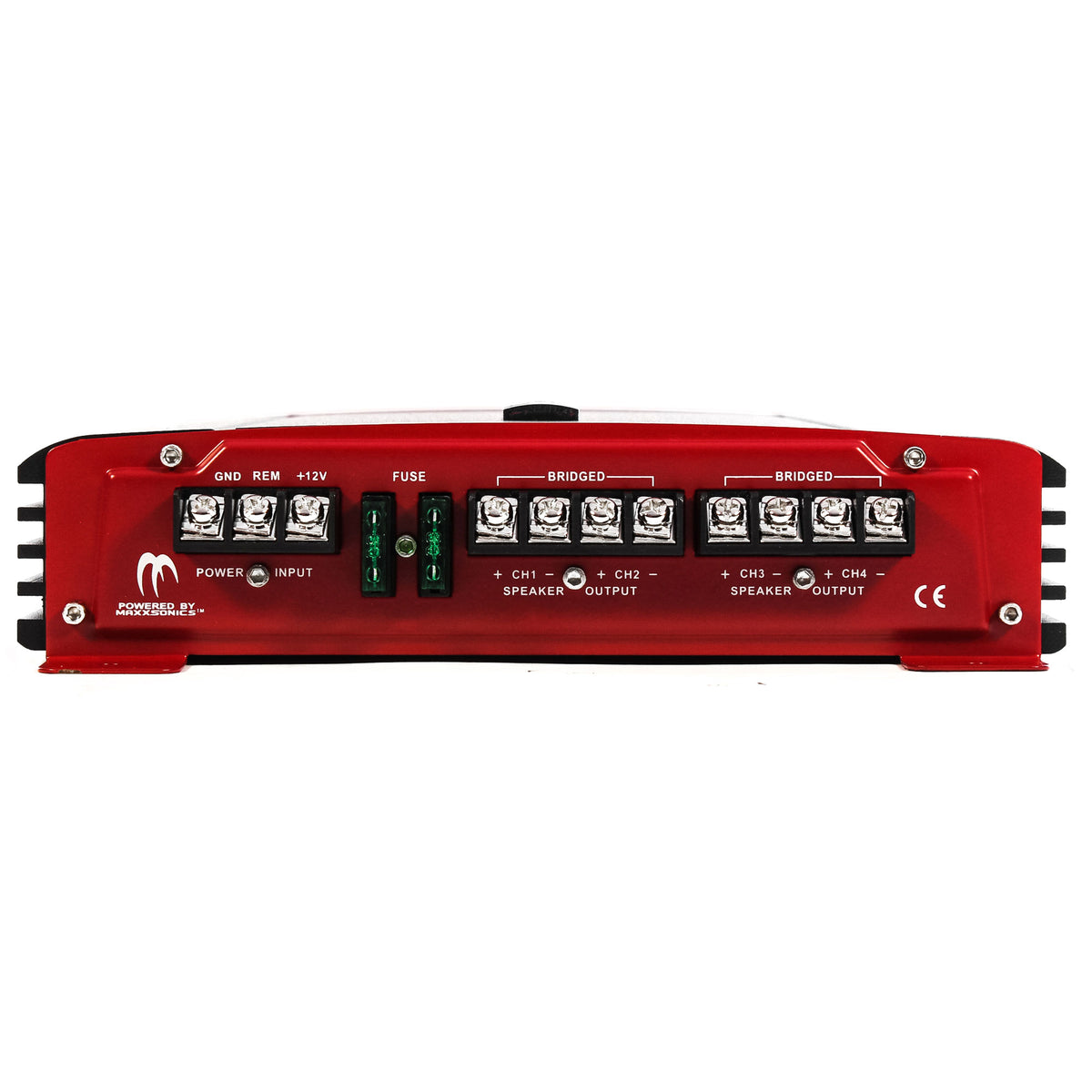 Crunch 4 Channel 1000W A/B Class Stereo Amplifier (2 Pack) & Wiring Kit - VMInnovations