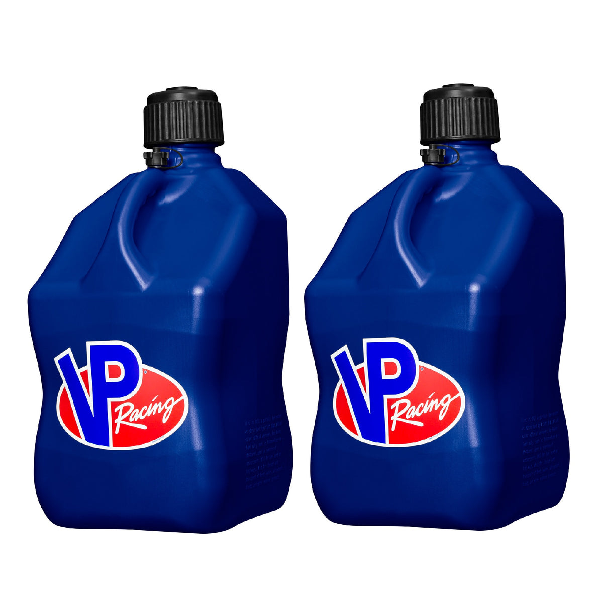 VP Racing Motorsport 5.5 Gallon Square Plastic Utility Jugs, Blue (2 Pack)
