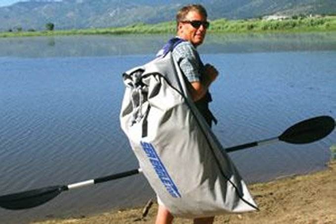 SEA EAGLE 370 Professional 3 Person Inflatable Sport Kayak Canoe w/ Paddles - VMInnovations