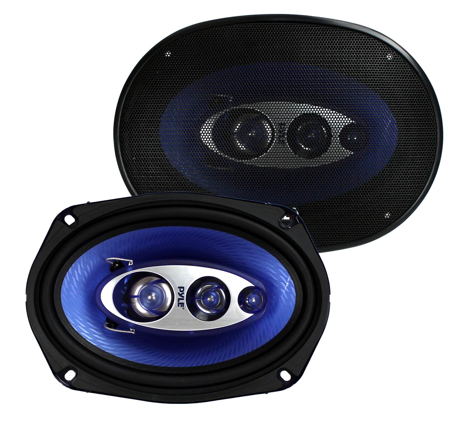 Pyle PL6984BL 6x9" 800 Watts 4-Way Car Coaxial Speakers Audio Stereo Blue