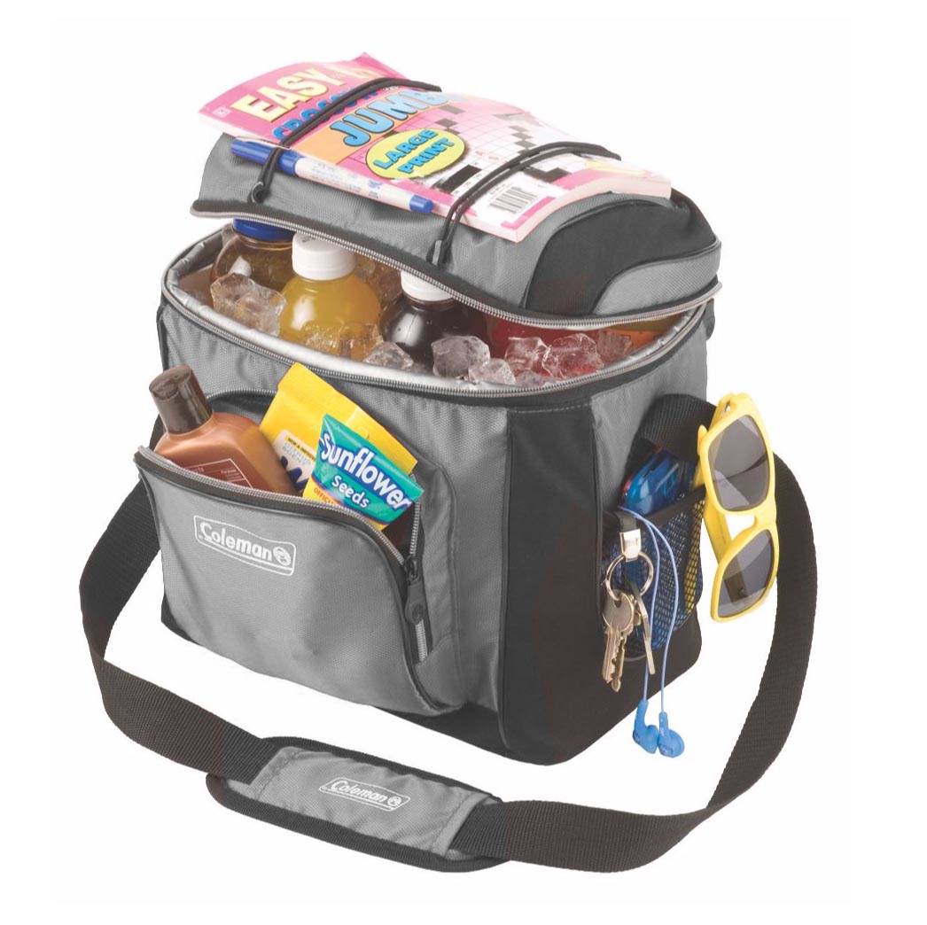 COLEMAN Camping 16 Can Soft Carry Cooler w/ Removable Hard Liner - Open Box