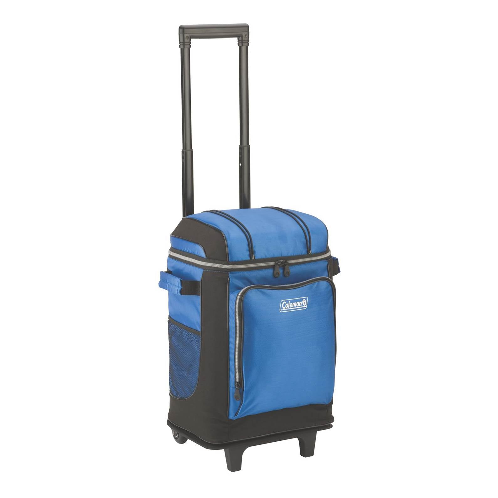 Coleman 42 Can Wheeled Soft-Sided Cooler with Telescoping Handle, Blue (4 Pack)