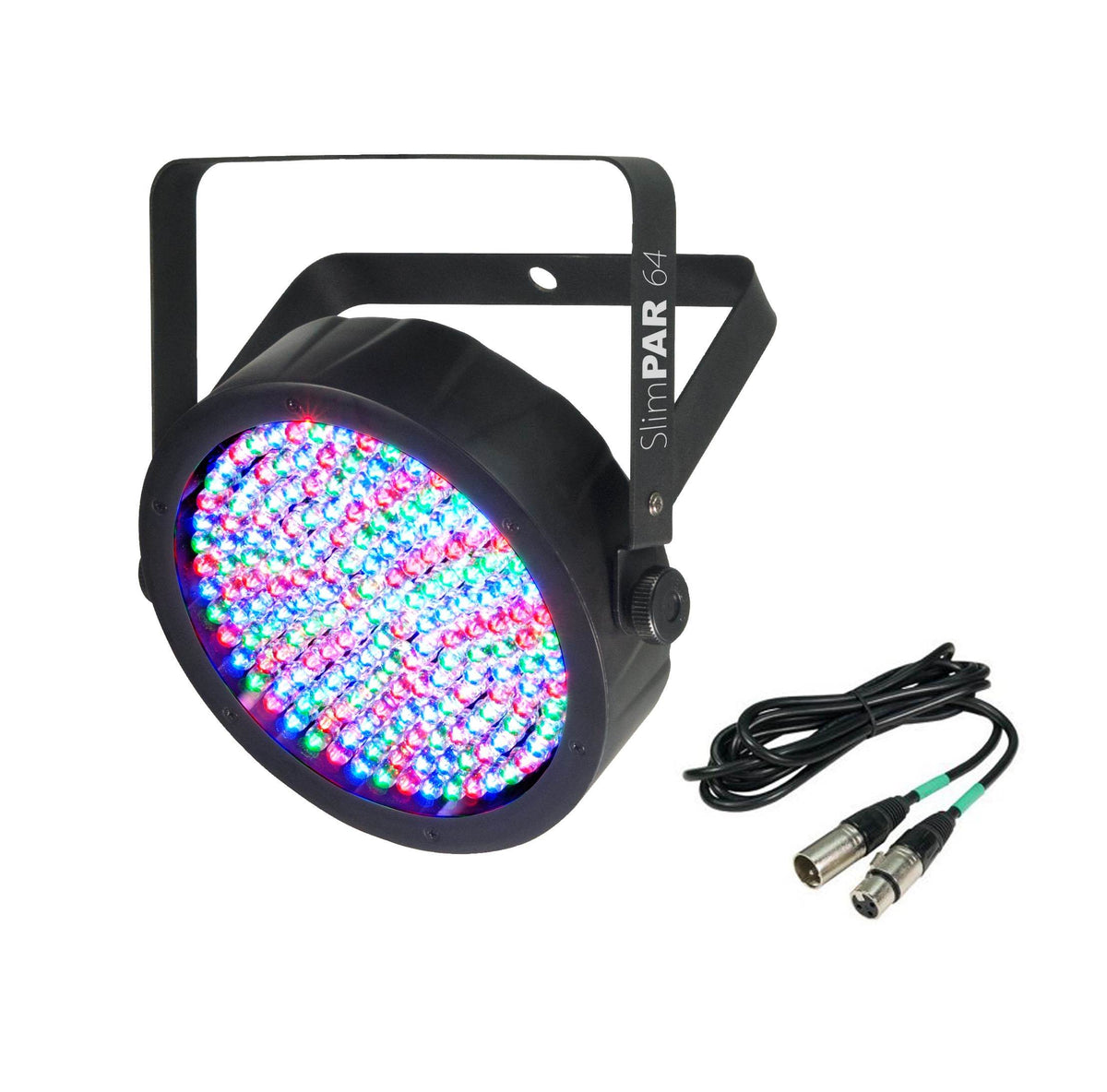 NEW CHAUVET SlimPar 64 LED DMX Slim Style Par Can DJ Stage Light + 25' DMX Cable