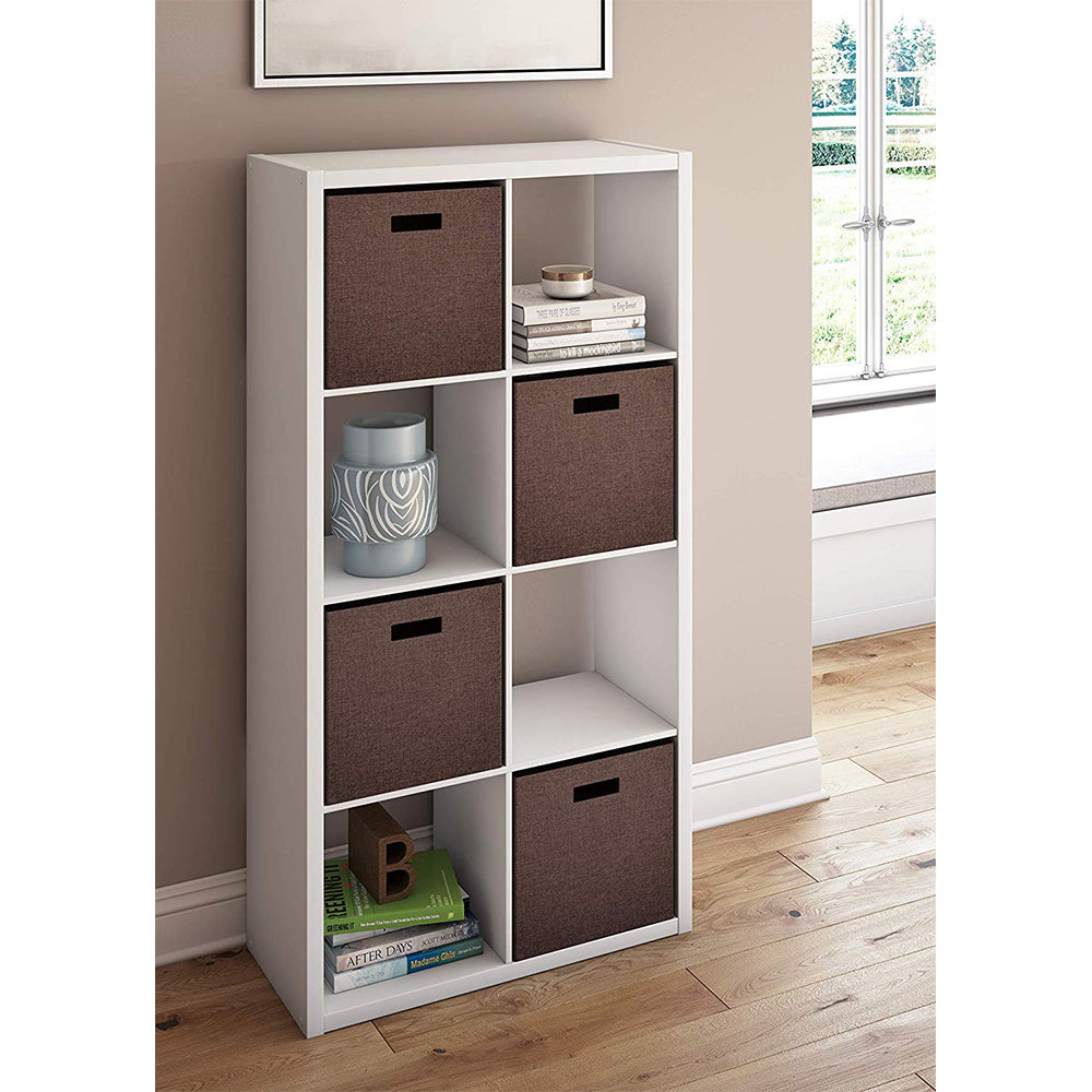 ClosetMaid 4583 Bookcase Open Back 8-Cube Storage Organizer, White (3 Pack)