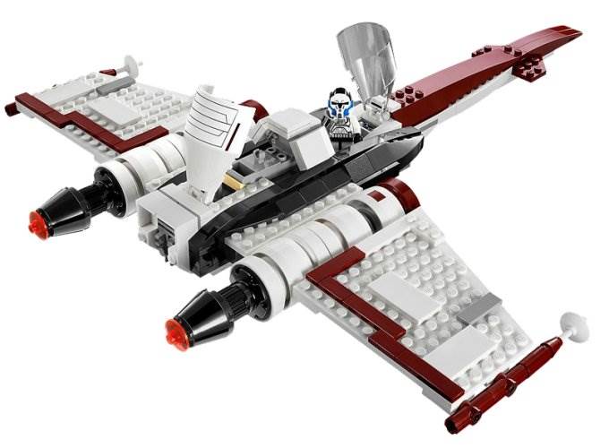 LEGO® Star Wars® Z-95 Headhunter Starfighter Spaceship w/ 3 Minifigures | 75004 + Haden 75027 Heritage 2 Slice Wide Slot Stainless Steel Bread Toaster, Turquoise - VMInnovations