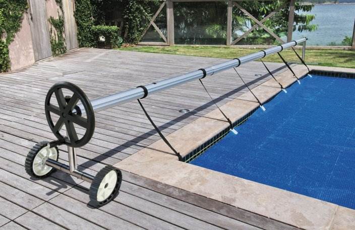 Kokido Stainless Steel Compact In Ground Pool Cover Reel Set (Damaged Box)