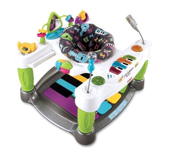 Fisher Price Little Superstar Step n' Play Baby Bouncer Piano | V4357 (Open Box)