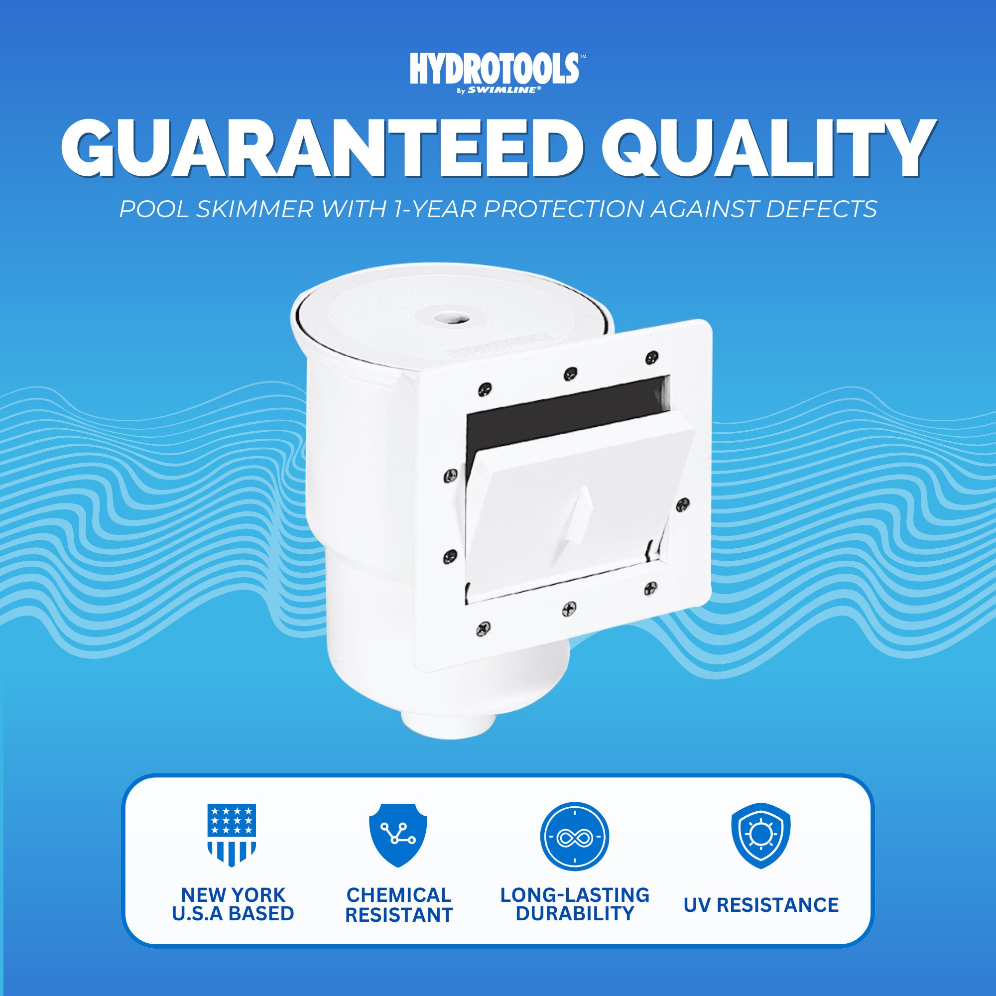 Hydro Tools Above Ground Pool Complete Standard ABS Thru-Wall Skimmer (Used) - VMInnovations