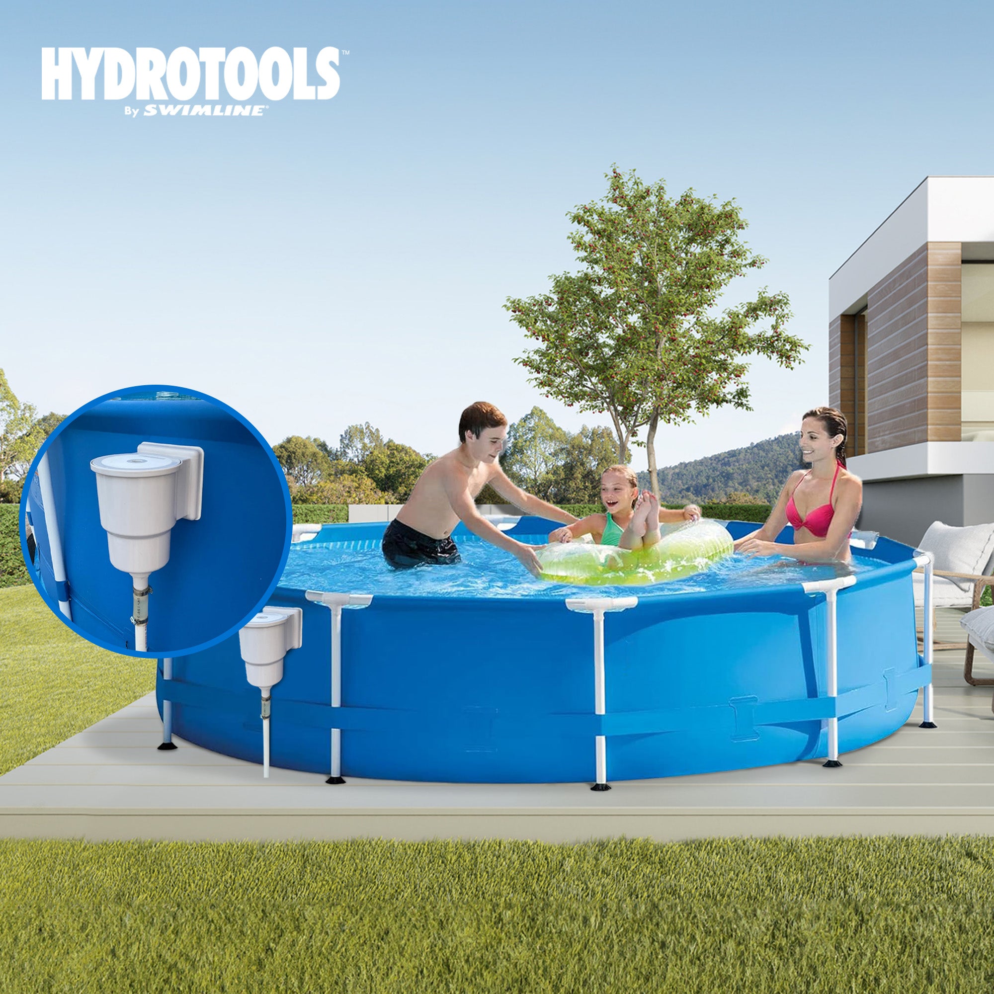 Hydrotools Standard ABS Thru-Wall Pool Skimmer (Used) (2 Pack) - VMInnovations