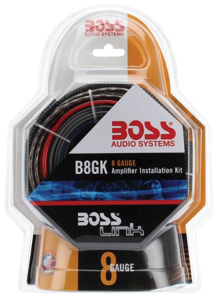 Boss B8GK 8 Gauge Car Amplifier Kit Wiring Installation+RCA -Missing Fuse Holder