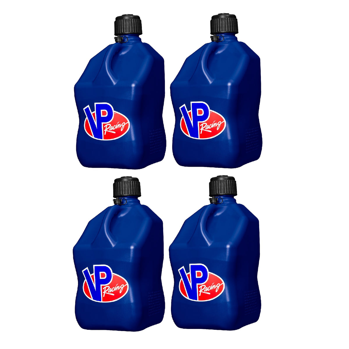 VP Racing Motorsport 5.5 Gallon Square Plastic Utility Jugs, Blue (4 Pack) - VMInnovations