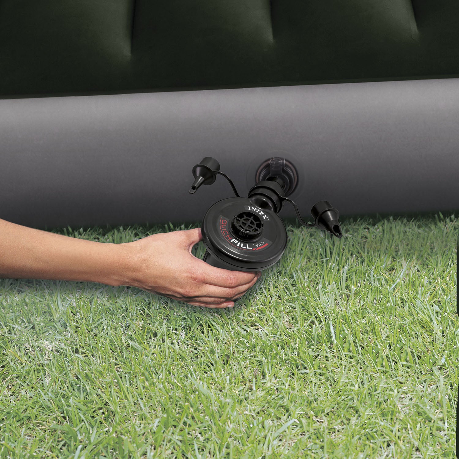 Intex Durabeam Expedition Inflatable Mattress Air Bed w/ Pump, Full (Open Box) - VMInnovations