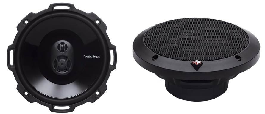 Rockford Fosgate 6.75" 120W 3-Way Car Coaxial Audio Speakers, Pair (Incomplete)